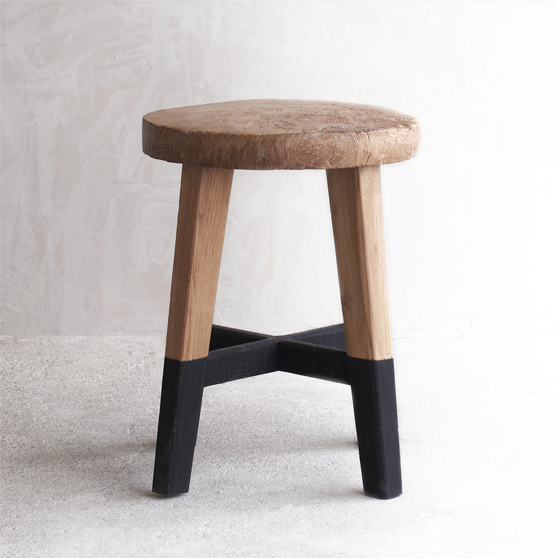 Java Stool Black Legs