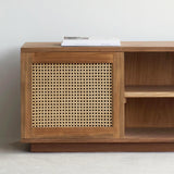 Java Teak with Rattan TV Console Natural in 200cm. Only available at Originals Furniture Singapore.