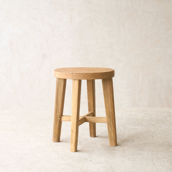 Java Round Stool | Teak - Originals Furniture