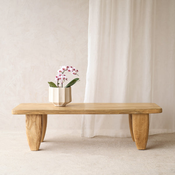 Roca Rustic Coffee Table | Old Teak - Natural (136cm)