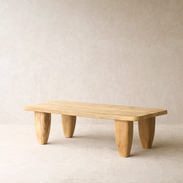 Roca Rustic Coffee Table | Old Teak - Natural (136cm)