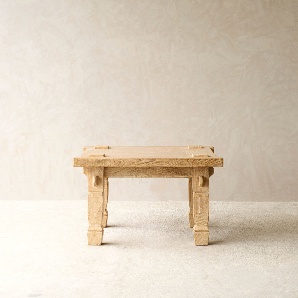 Weaved Table Square Weaving Coffee Table | Square - Whitewash (75cm) – Originals Furniture