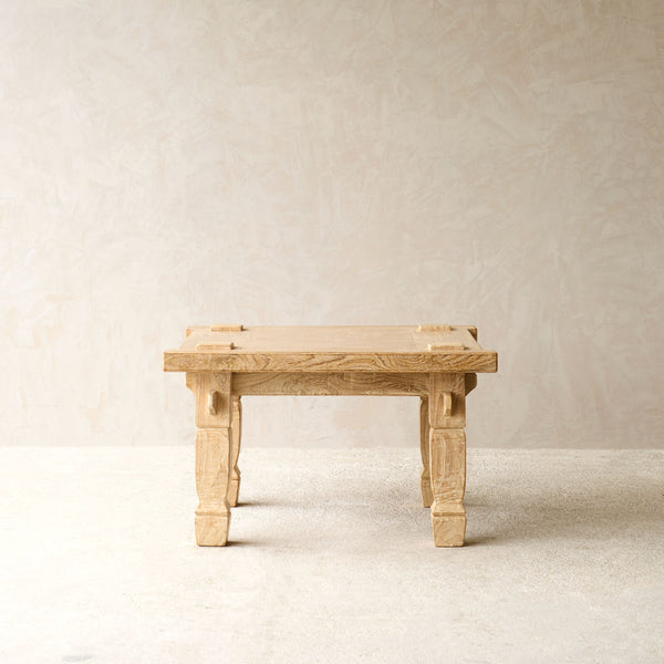 Weaving Coffee Table | Square - Whitewash (75cm)