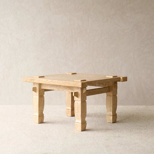 Weaving Coffee Table | Square - Whitewash (75cm)