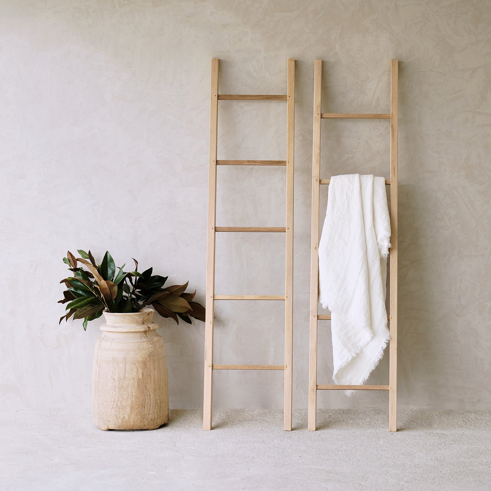 Natural Ladder Java Ladder | Old Teak - Natural – Originals Furniture