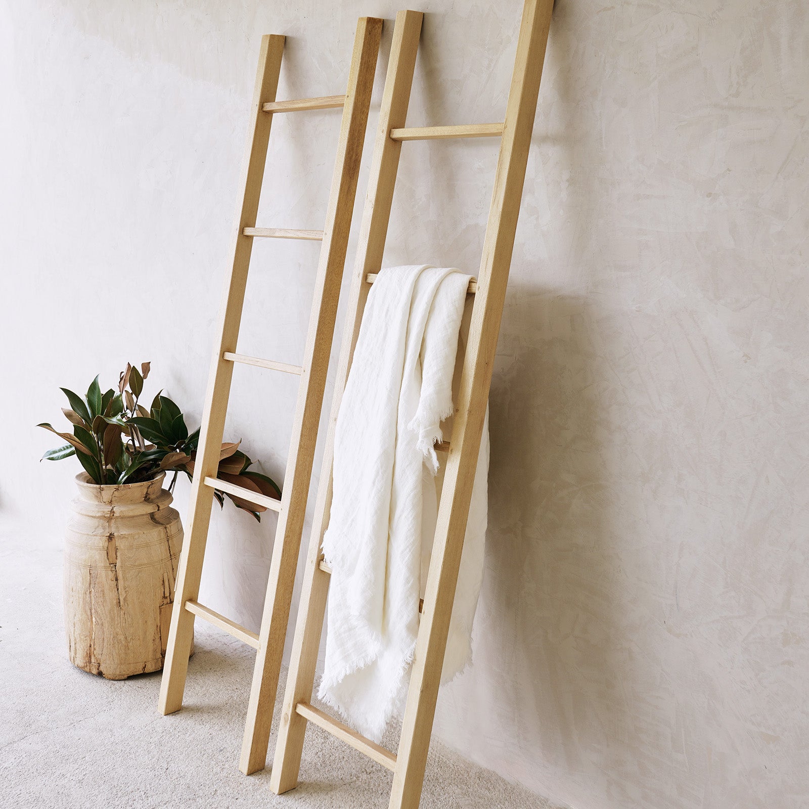 Natural Ladder Java Ladder | Old Teak - Natural – Originals Furniture