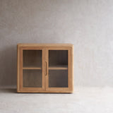 Java Sideboard | 2 Glass Doors - Old Teak Natural (100cm)