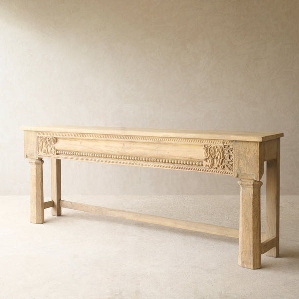 Reclaimed Carved Teak Console | No. 2