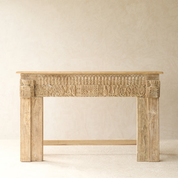 Reclaimed Carved Teak Console | No. 3