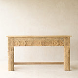 Reclaimed Carved Teak Console | No. 4