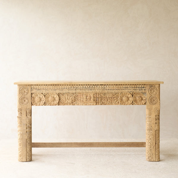 Reclaimed Carved Teak Console | No. 4