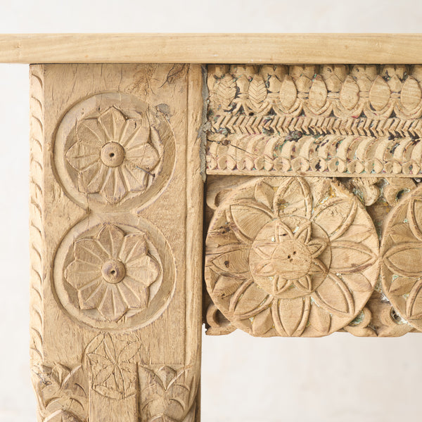 Reclaimed Carved Teak Console | No. 4
