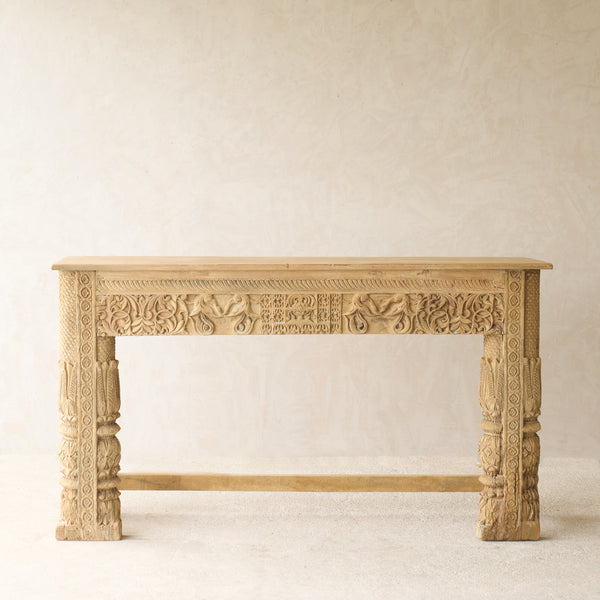Reclaimed Carved Teak Console | No. 5