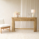 Reclaimed Carved Teak Console | No. 5