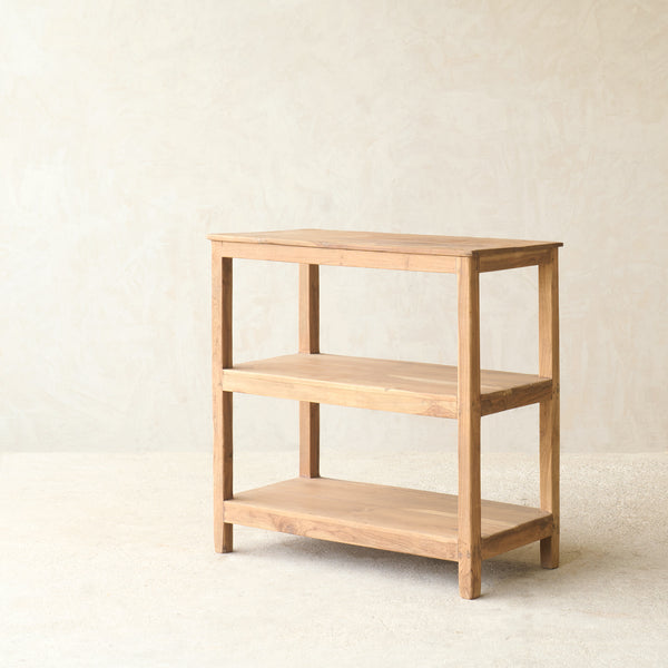 Vintage Teak Display Rack A | Natural
