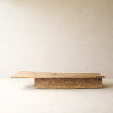 Vintage Teak Coffee Table Natural handcrafted from reclaimed solid teak with a light natural finish and traditional carved details.