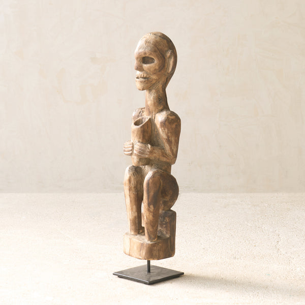 Vintage Naga Tribal Wood Sculpture