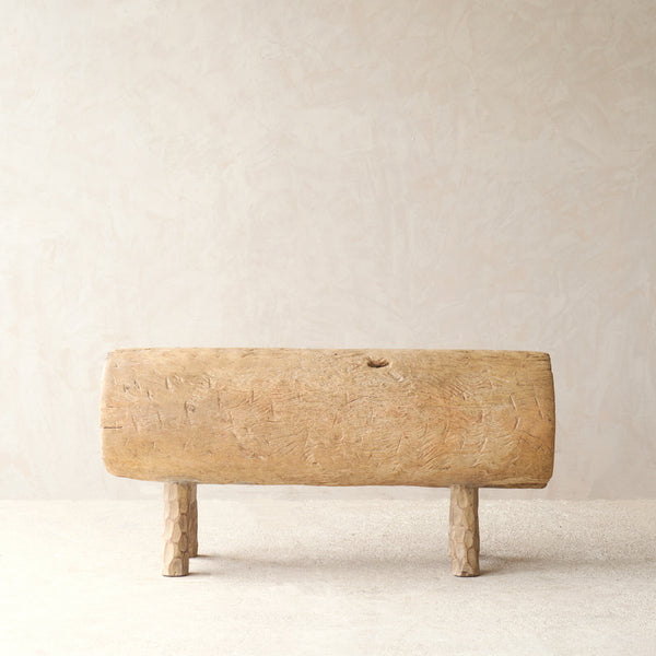 Rustic Log Bench