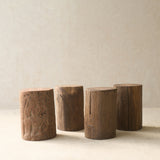 Reclaimed Indian Solid Wood Log Side Table