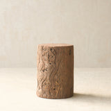 Reclaimed Indian Solid Wood Log Side Table