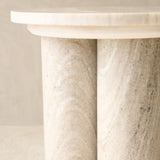 Round Pillar Marble Side Table