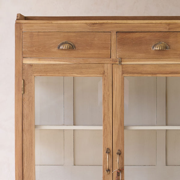 Vintage Medium Cabinet with 2 Drawers | Natural