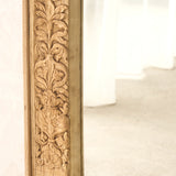 Vintage Teak Carved Mirror | Natural | No. 3