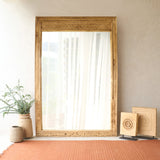 Vintage Teak Carved Mirror | Natural | No. 3