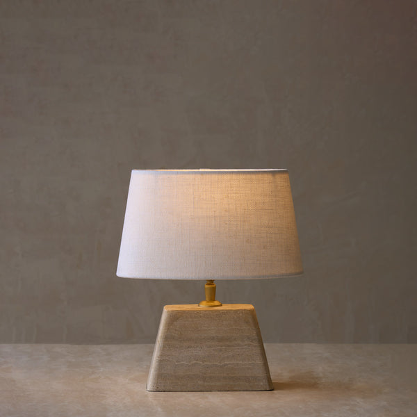 Kardan Table Lamp | Medium - Travertine