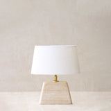 Kardan Table Lamp | Medium - Travertine