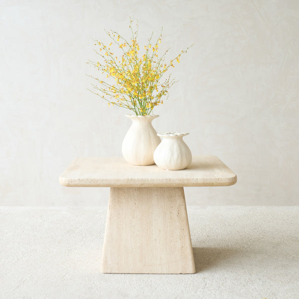 Kepami Travertine Coffee Table | Sand