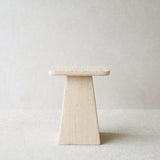 Kepami Travertine Side Table | Sand