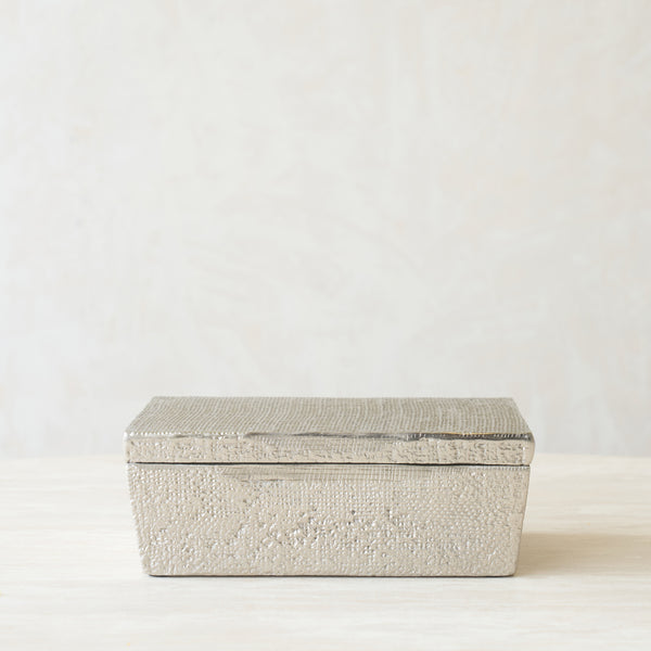 Lina Box | Antique Silver
