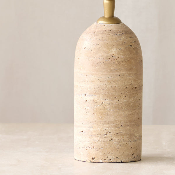 Malakai Table Lamp | Travertine (25cm) - Originals Furniture