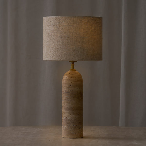Malakai Table Lamp | Travertine (35cm)