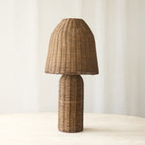 Mandor Rattan Table Lamp | Dark Brown