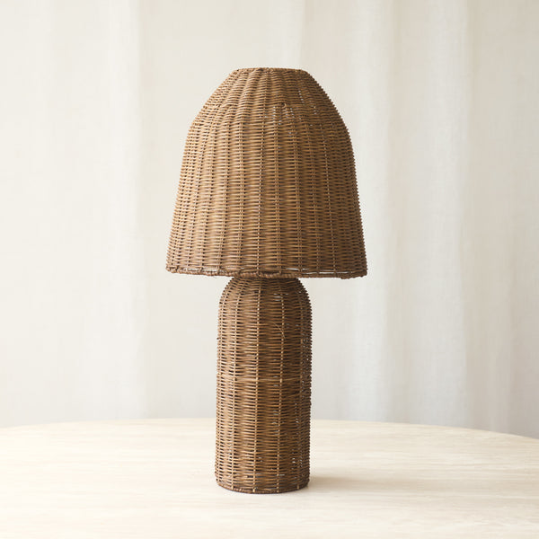 Mandor Rattan Table Lamp | Dark Brown