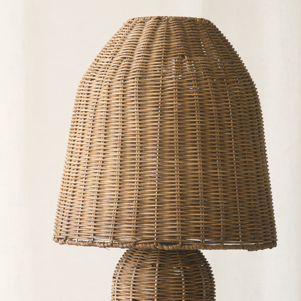 Mandor Rattan Table Lamp | Dark Brown