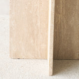 Otinia Travertine Side Table | Sand