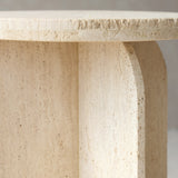 Otinia Travertine Side Table | Sand