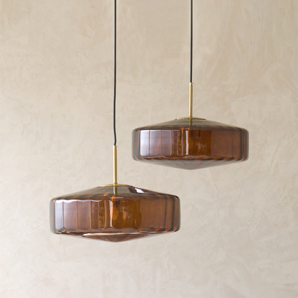 Pleat Hanging Lamp | Brown