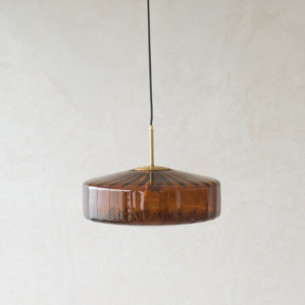 Pleat Hanging Lamp | Brown