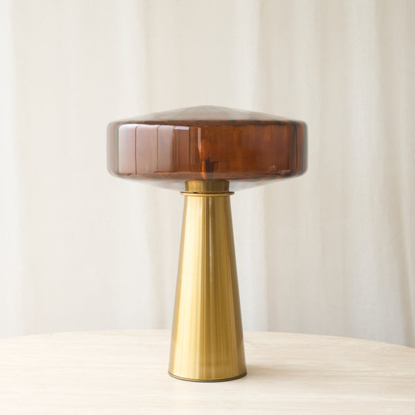 Pleat Table Lamp | Brown