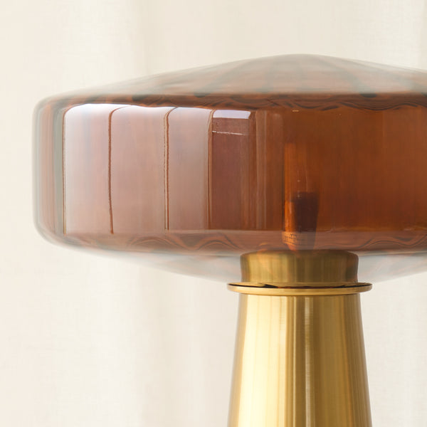 Pleat Table Lamp | Brown