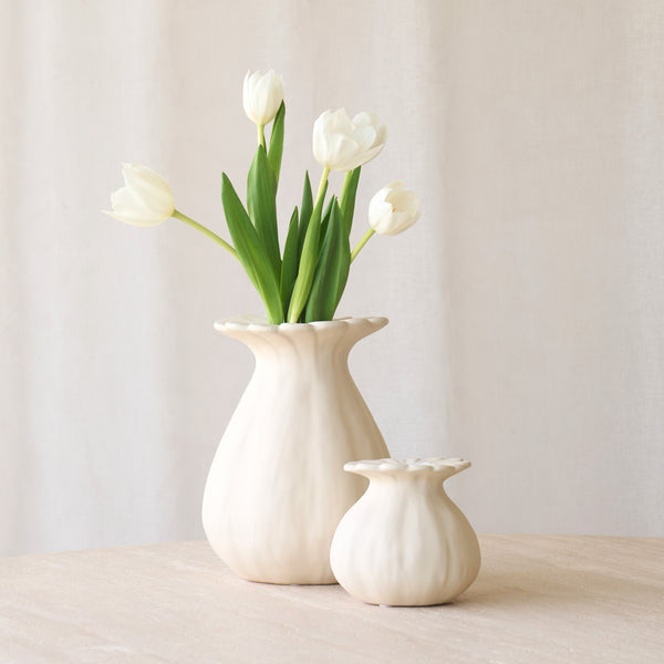 Rewa Vase | Cream