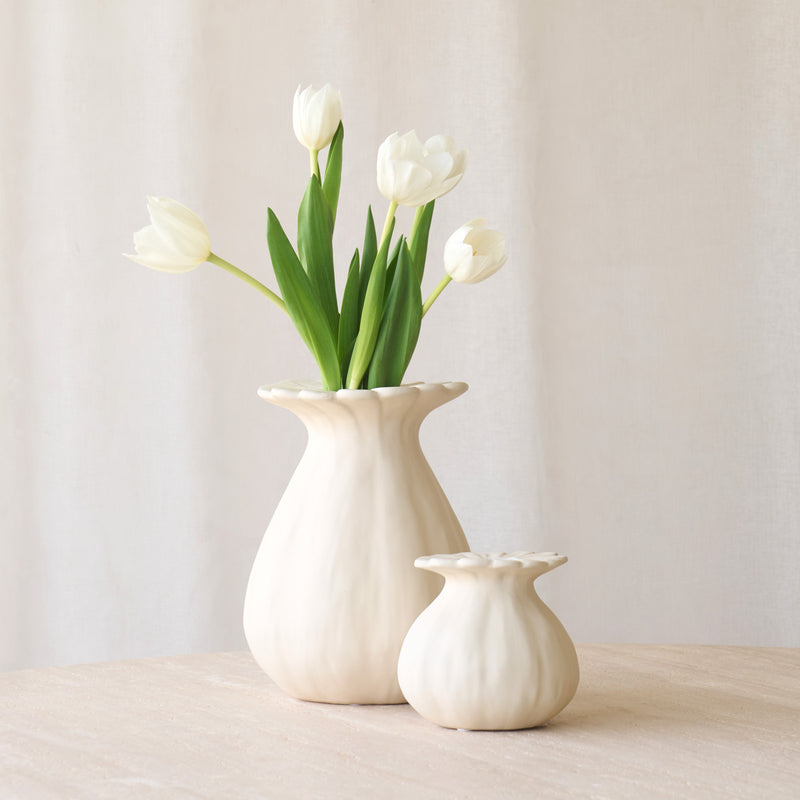 Rewa Vase | Cream