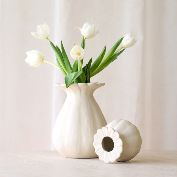 Rewa Vase | Cream