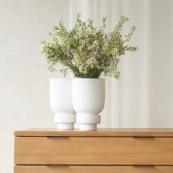 Rossio Vase | White