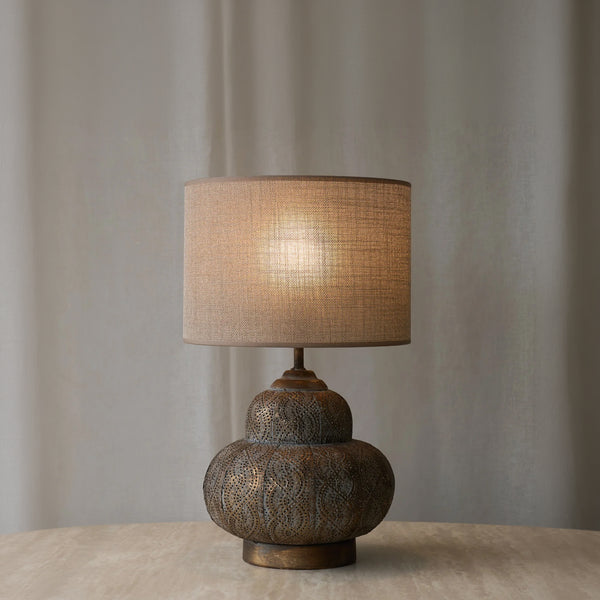 Ryota Table Lamp | Brown Gold (33cm) - Originals Furniture