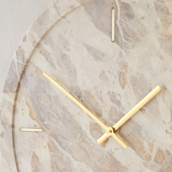 Sistelo Clock | Taupe Marble